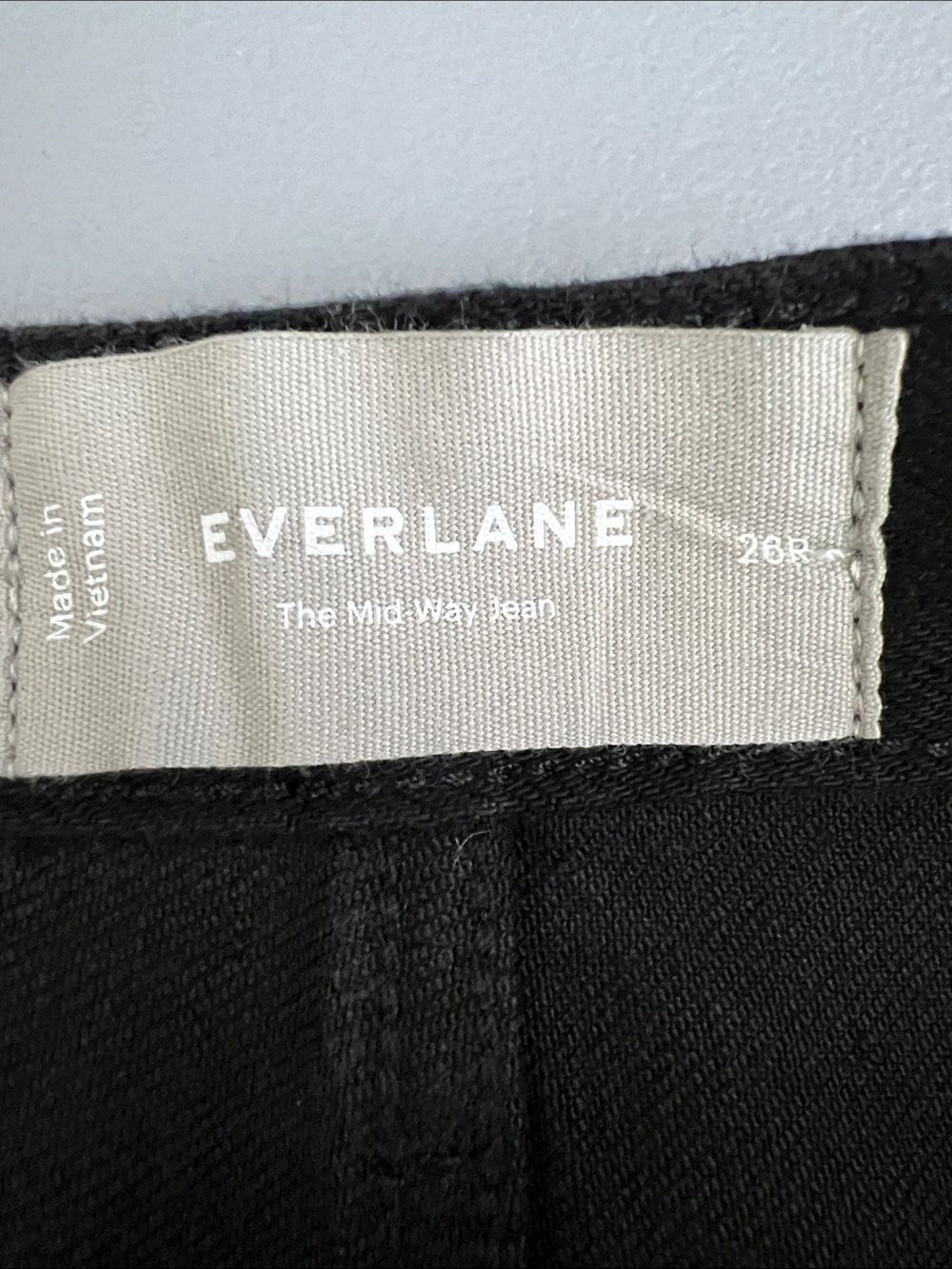 New Everlane THE MID-WAY JEAN in Washed Black Size 26 - Picture 5 of 12